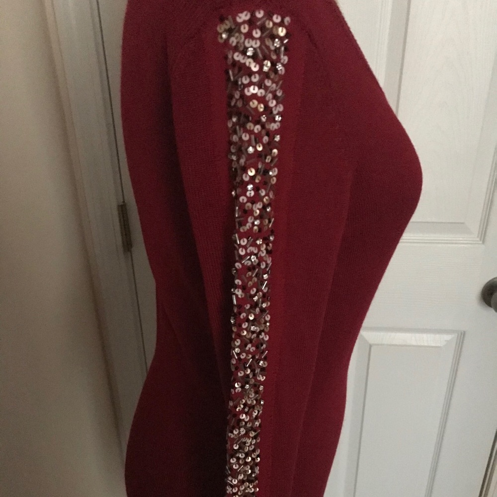 Andrew Marc New York Women’s Beaded Sweater Dress